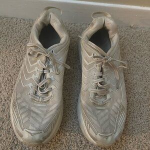 Hoka x Outdoor Voices Clifton 4 white sneakers